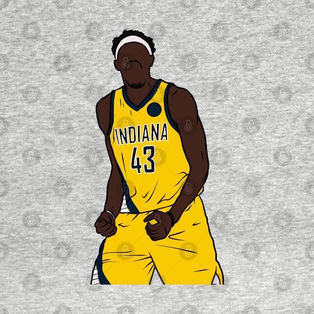 Pascal Siakam Indiana Celebration by rattraptees